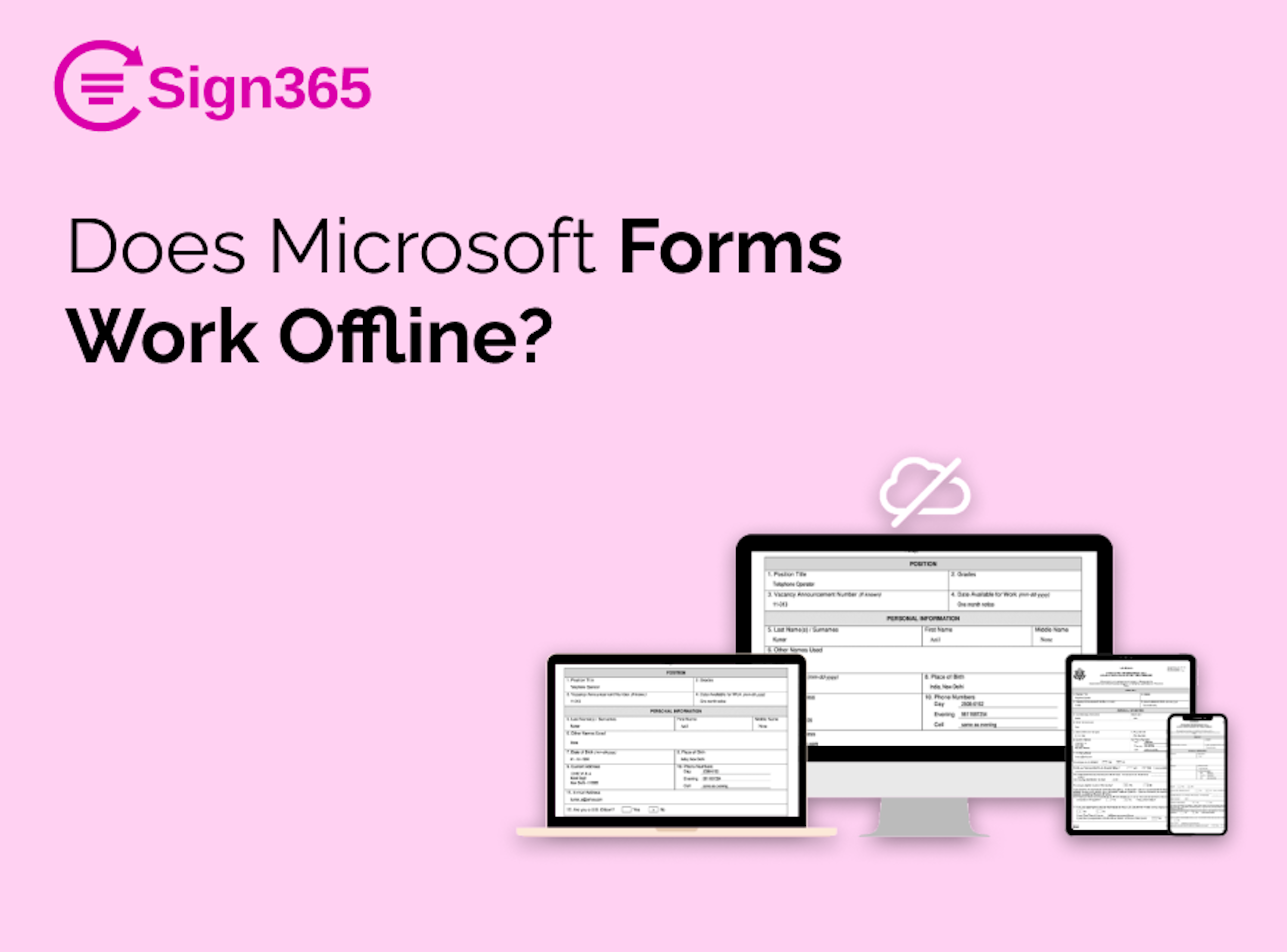 Does Microsoft Forms Work Offline?